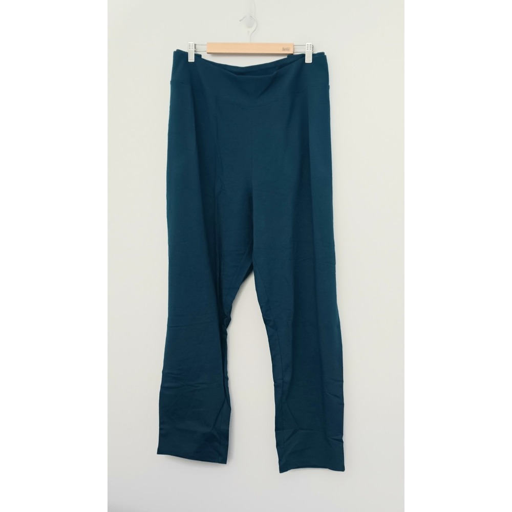 Sport Savvy Pants Women's Size 4X Teal Activewear Blue Casual Pull-On‎ NEW